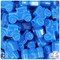 BeadTin True Blue Neon Bright 25mm Car Plastic Pony Beads (24pcs)